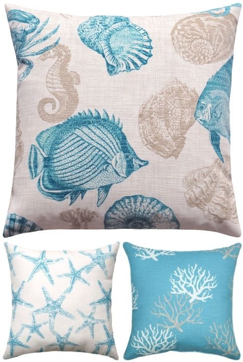 Beachy hot sale pillow covers